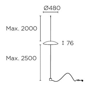 Стальная светодиодная напольная лампа LedsC4 Noway ARCH-00075802 - Вид №10