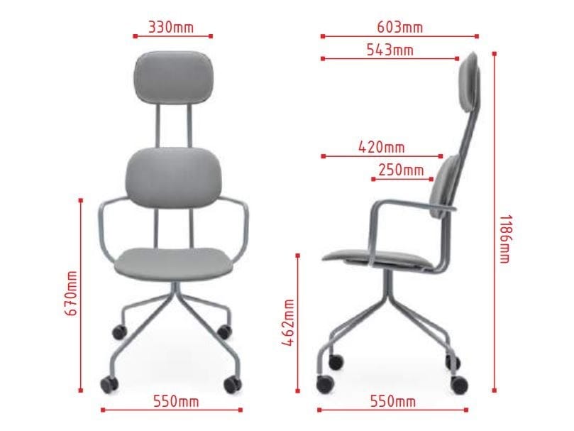 Офисное кресло из фанеры с колесами на насесте MDD новая школа ARCH-00153225 - Вид №2