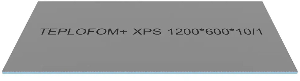 91762852 Конструкционная панель Teplofom+ 1200х600х10мм 0.72м² односторонний слой STLM-1017019