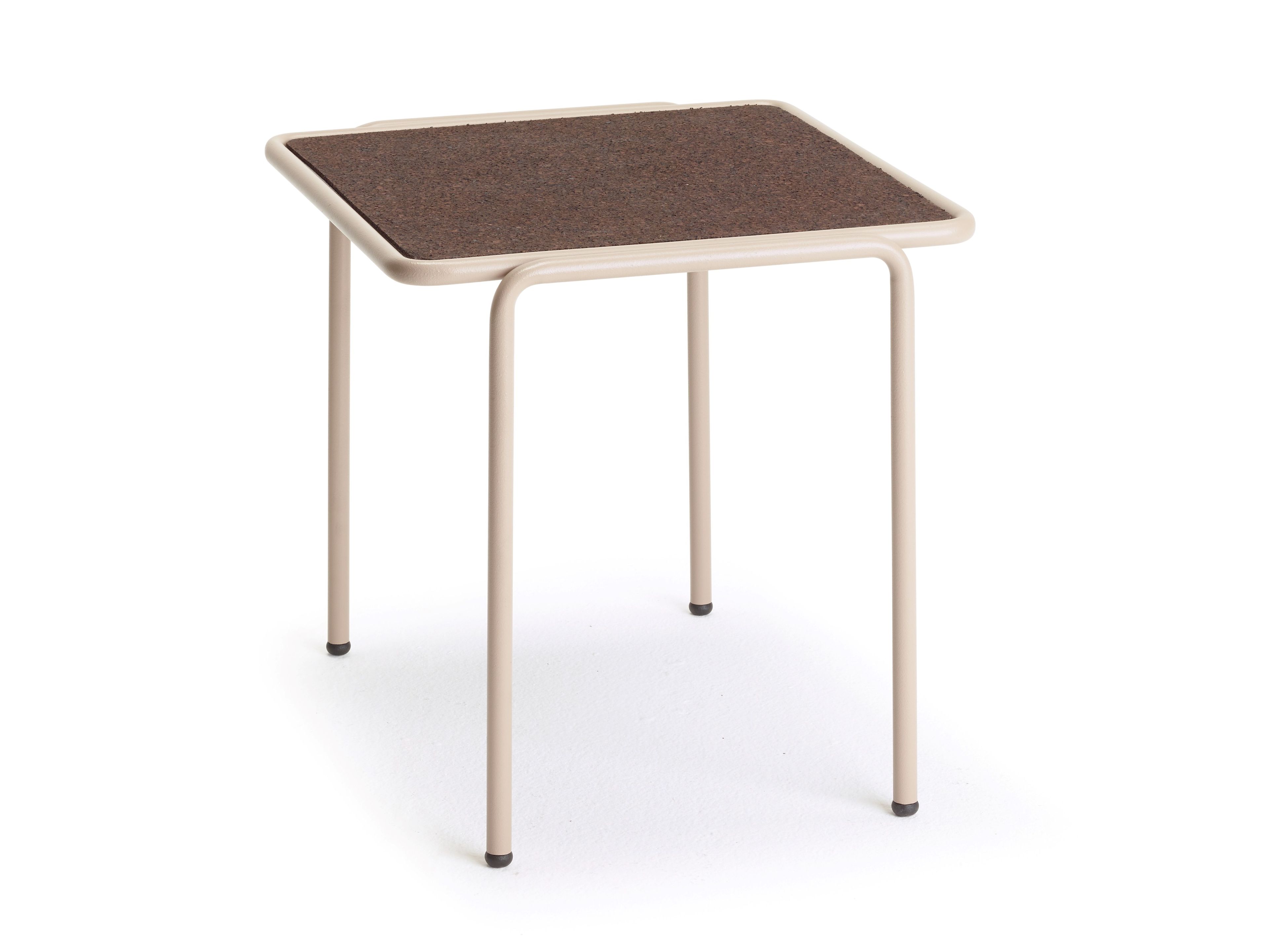 Прямоугольный журнальный столик из окрашенного металла и пробки S-CAB Dress_Code ARCH-00020046