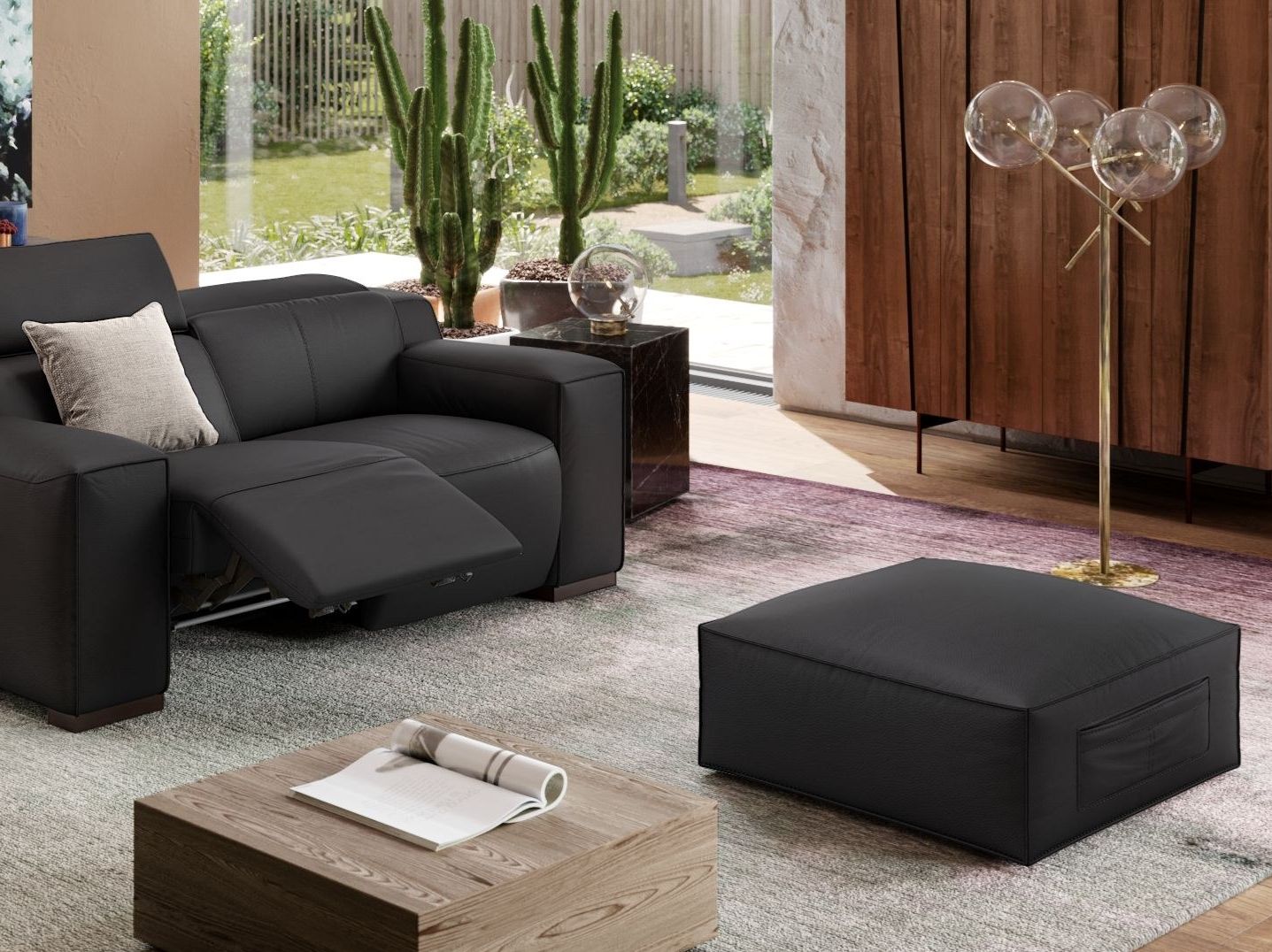 Кожаный пуф Sofanella Loreto ARCH-00122906 - Вид №3