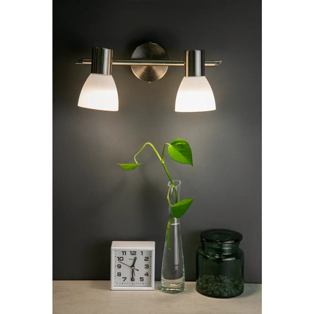 INSPIRE City — поворотный спот с двумя плафонами в стиле никель 82389952 STLM-0026207 - Вид №8