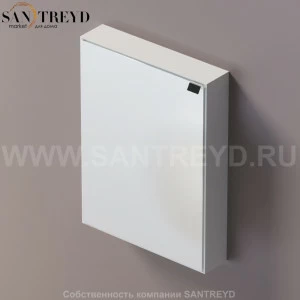 Agape 4x4 Шкаф с зеркалом 80 см в коробе из крашеного алюминия белый A4X4290HZ