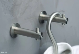 H12-50R25 Крючок настенный, ø12 мм, длина 5 см, с розеткой PHOS