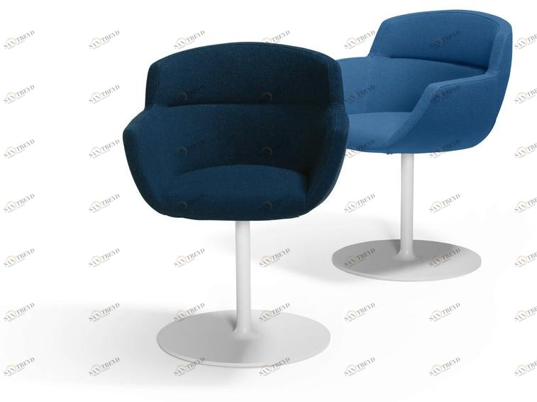 Artifort Вращающееся кресло из ткани с подлокотниками Mood sun-id-1478326