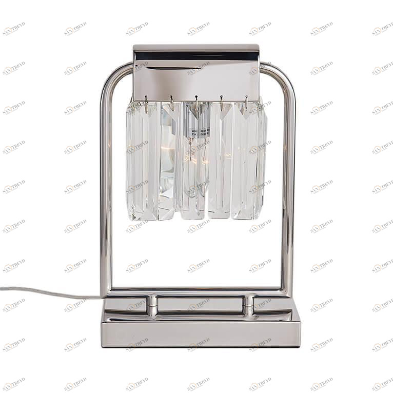 Настольная лампа с хрустальными подвесками хром Newport 4201/T NEWPORT ИНТЕРЬЕРНЫЕ 00-3889200 Прозрачный;хром 