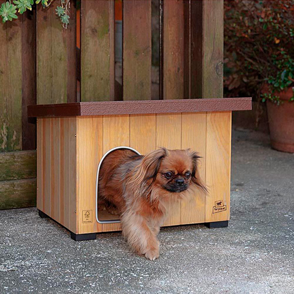 ПР0049301 Будка для собак CANILE BAITA 50 деревянная FERPLAST  - Вид №2