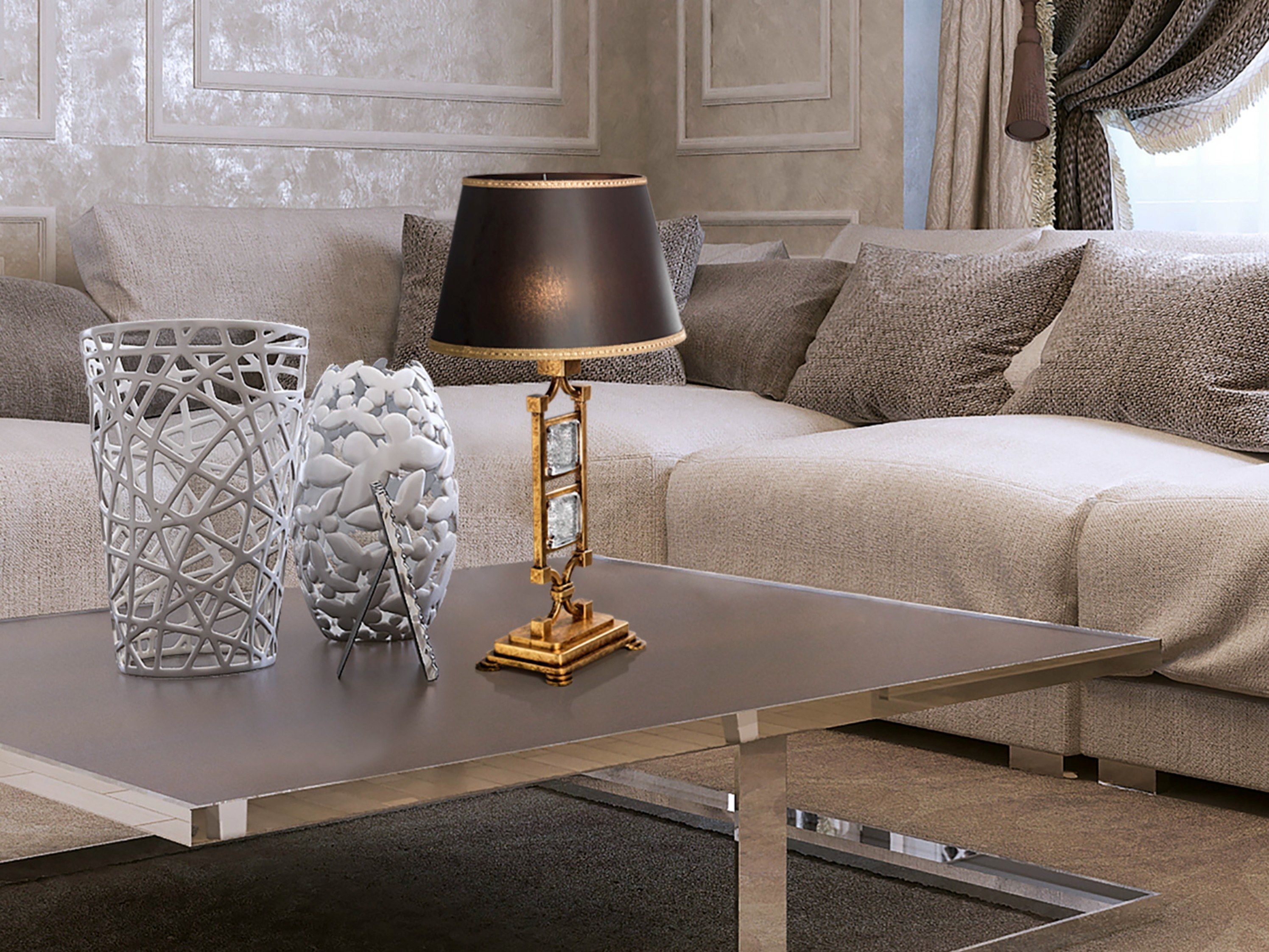 Металлическая настольная лампа с тканевым абажуром STILLUX New Directions ARCH-00025411 - Вид №1