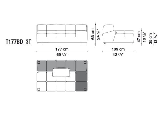 Модульный диван B&B Italia Tufty Time ARCH-00144354 - Вид №33