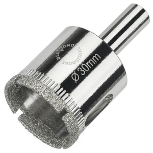 90614624 Коронка алмазная по керамограниту и стеклу DIDCBC030, 30 мм STLM-0308457 DIAMOND INDUSTRIAL