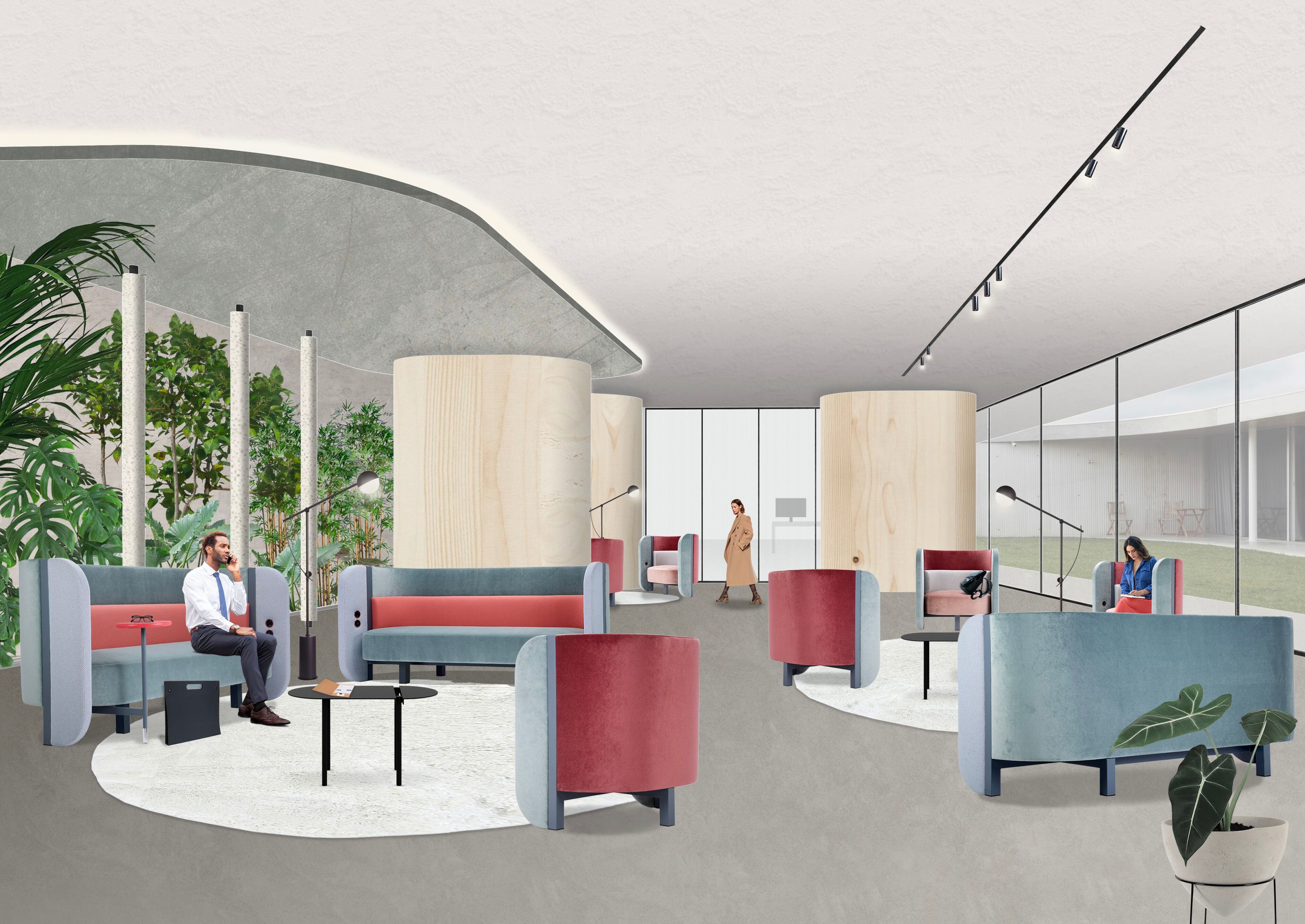 3-местный тканевый диван Adrenalina Bigala ARCH-00145784 - Вид №1