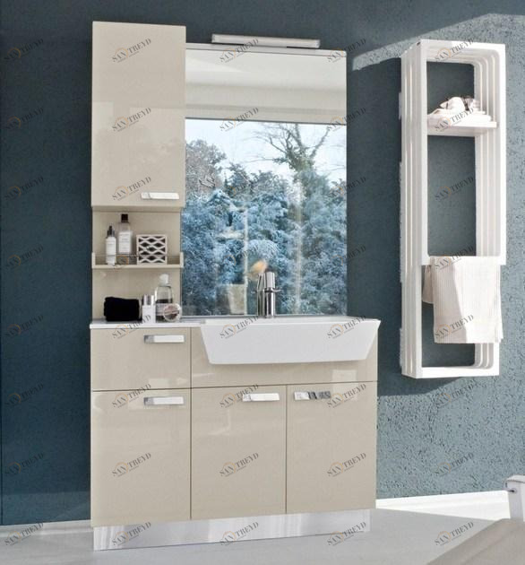 Ideagroup Лаковая тумба под умывальник с дверцами My fly evo sun-id-1349600