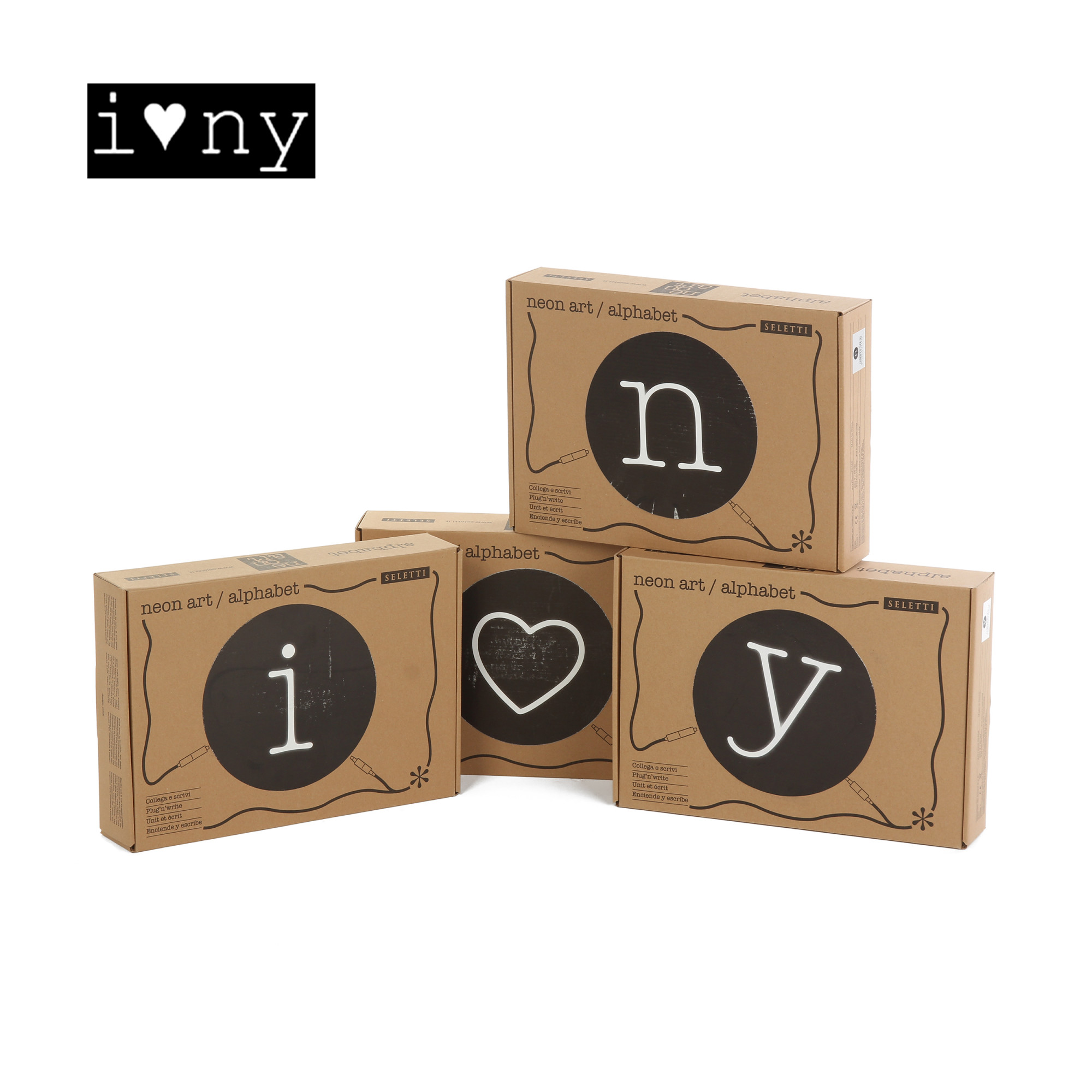 8008215000855 Настенный светильник neon art i love ny Seletti 