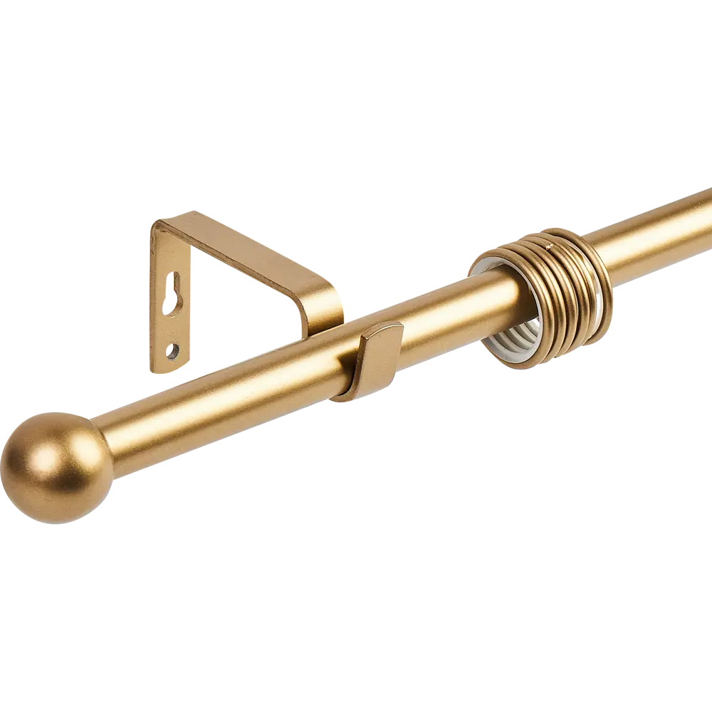 Карниз однорядный раздвижной шар d19/16 мм 180-360 см металл цвет бронза ORBIS STLM-2174686