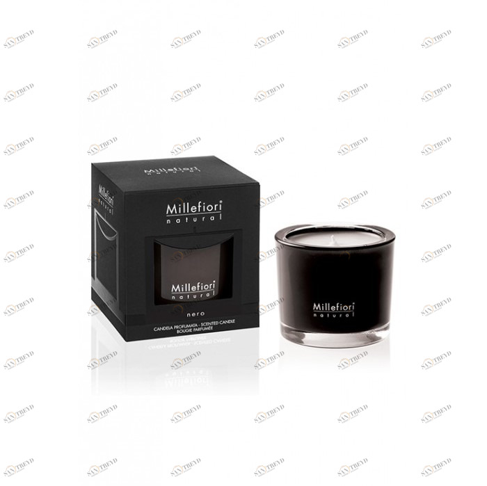Ароматическая свеча 180гр "Черный" Nero MILLEFIORI MILANO ЧЕРНЫЙ 267354 Черный 