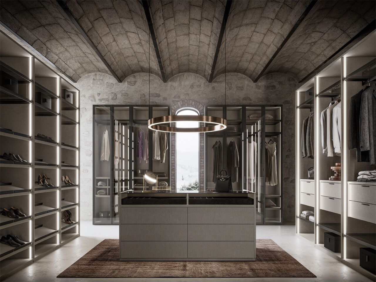 Деревянная секционная гардеробная Santalucia Mobili NAKED ARCH-00113590 - Вид №3