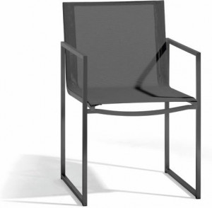 MNST179 Стул лава текстиль черный Manutti Latona