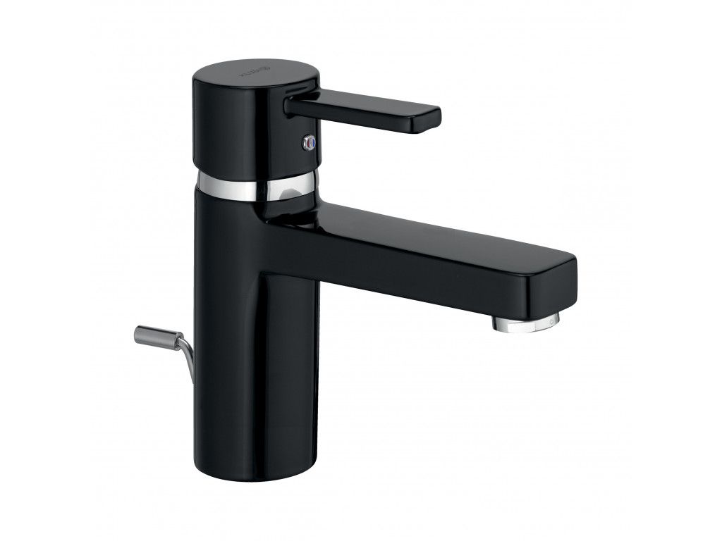 382608675 однорычажный смеситель на умывальник DN 10 KLUDI ZENTA черный/хром 