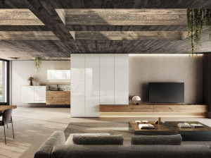 Линейная секционная кухня