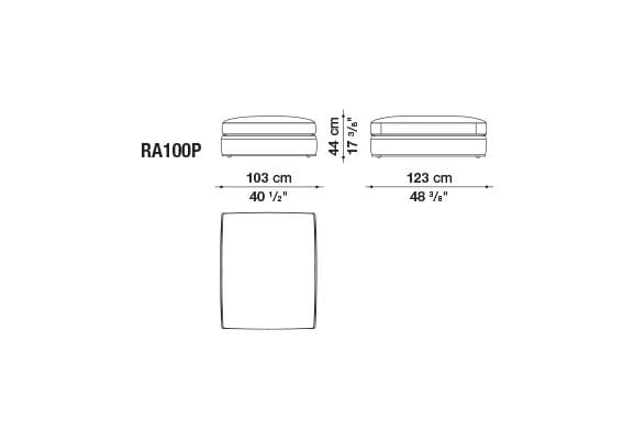 Ткань диван B&B Italia Ричард ARCH-00082196 - Вид №45