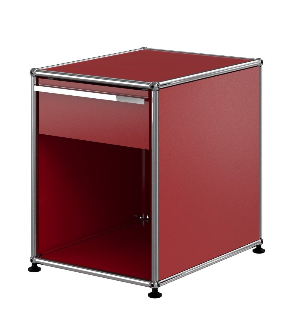 Металлическая квадратная прикроватная тумбочка USM USM Haller System ARCH-00128079 - Вид №4