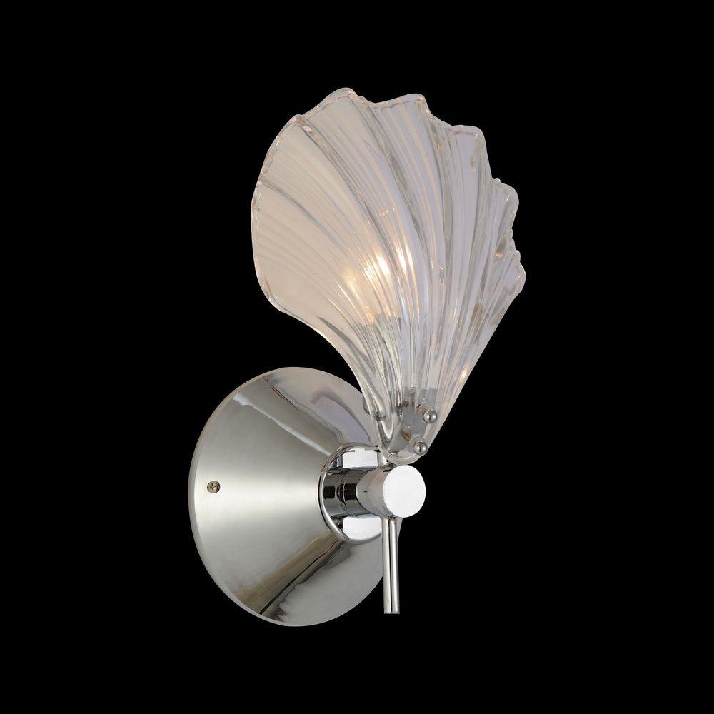 Настенный светильник бра Flick SL172.101.01 ST LUCE РАКУШКА 079093 Белый;серебро  - Вид №1