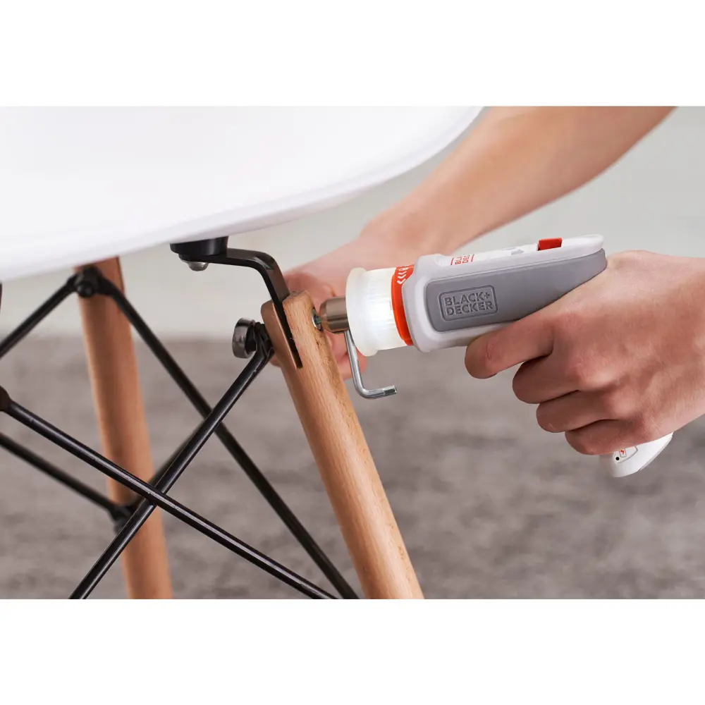 Отвертка аккумуляторная Black&Decker BCRTA01, 3.6 В Li-ion 1.5 Ач BLACK + DECKER STLM-2206731 - Вид №17