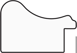 BY 1078 Зеркало в багетной раме - черненое серебро 38 mm EVOFORM Definite - Вид №3