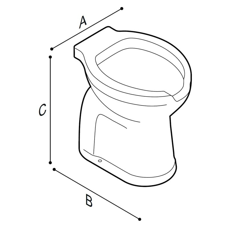 Напольный фарфоровый туалет Ponte Giulio повседневная ARCH-00078946 - Вид №2