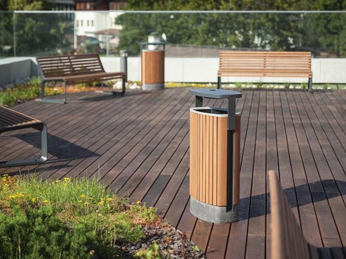 mmcité1 Подземный деревянный мусорный бак Minium sun-id-1451199 - Вид №2