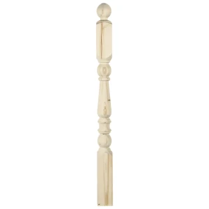 Столб лестничный «Яблоко» 100х100х1100 мм, хвоя