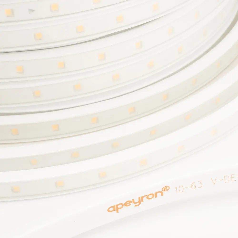 Светодиодная лента Apeyron 10-63 для контурной подсветки SMD 2835 60 диод/6 Вт/м 220 В 11 мм IP65 50 м теплый белый свет STLM-2187225 - Вид №2