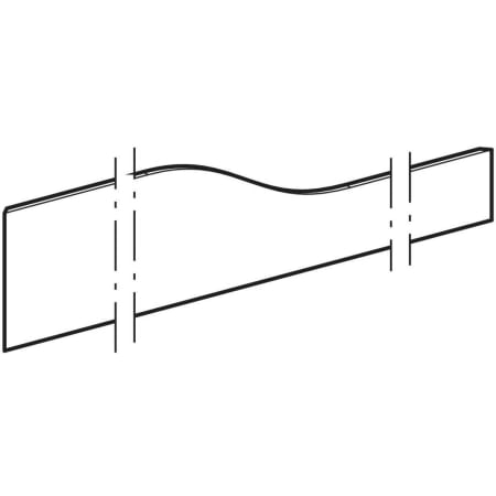 430060304 Фронтальная декоративная панель Geberit Bambini для детской раковины, для четырех смесителей для раковины, более низкая раковина справа Geberit  - Вид №1