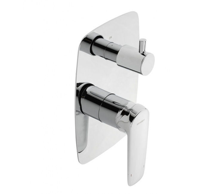 GENEBRE 62117 31 45 66 Встраиваемый однорычажный смеситель с керамическим переключателем на 2 направления  - Вид №1