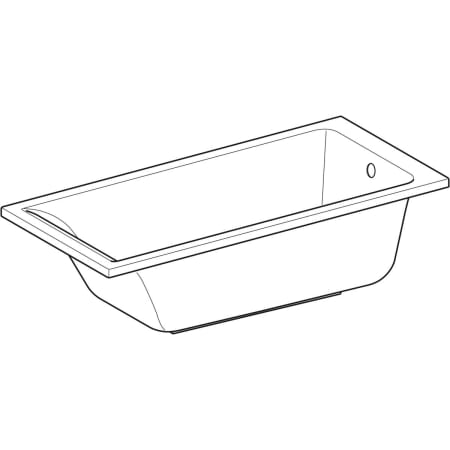 554.300.01.1 Прямоугольная ванна Geberit Renova Plan Geberit  - Вид №1