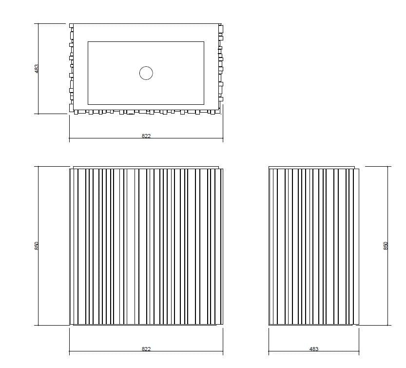 Прямоугольная каменная раковина Salvatori Ишибуро ARCH-00117620 - Вид №4