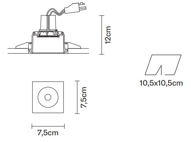 Металлический утопленный прожектор Fabbian Инструменты ARCH-00090883 - Вид №14
