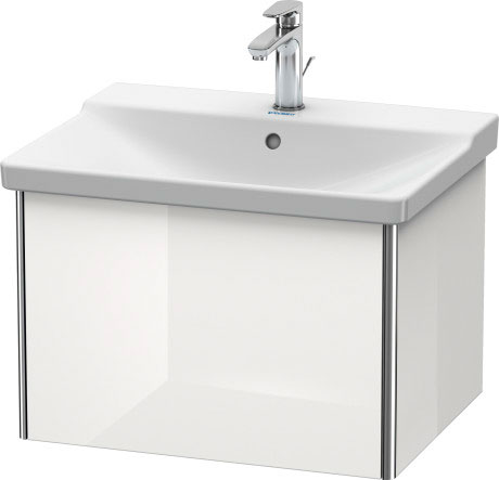 XS408009292 Тумбочка подвесная XSquare #XS4080 610 x 473 мм Каменно-серый шелковисто-матовый лак Duravit - Вид №2
