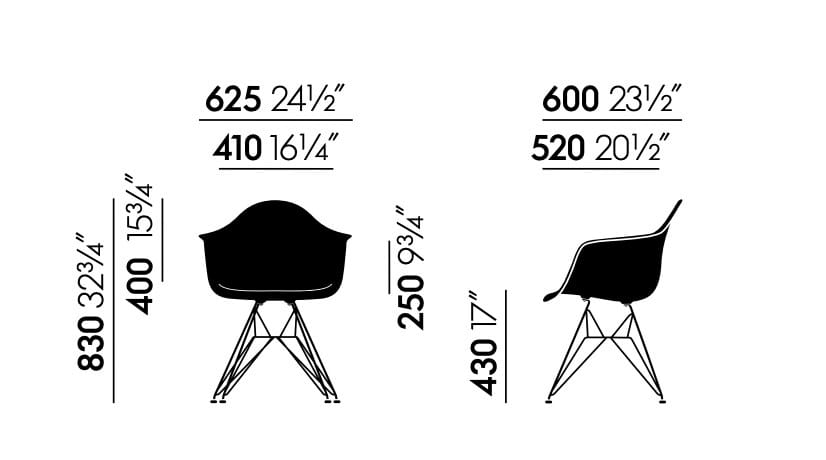 Стул с подлокотниками из полипропилена и ткани VITRA Eames Plastic Chair ARCH-00117709 - Вид №9