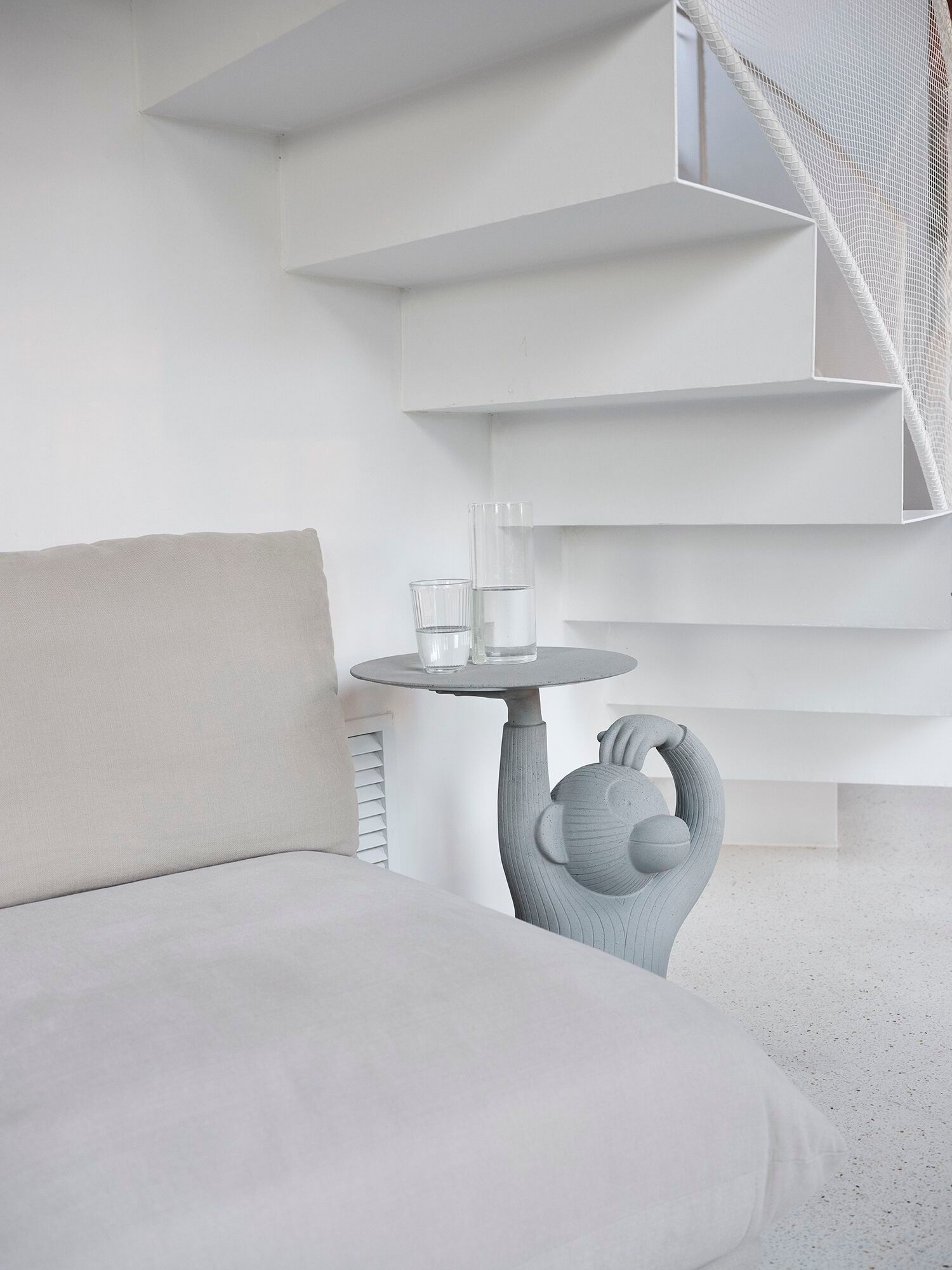 Бетонный круглый низкий журнальный столик BD Barcelona MONKEY ARCH-00134648 - Вид №17