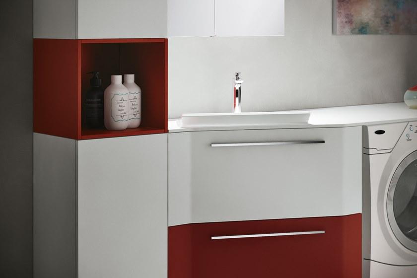 Gruppo Geromin Модульный шкаф для стирки из деревянных изделий с ящиками и раковиной Store excellent sun-id-1466295 - Вид №2