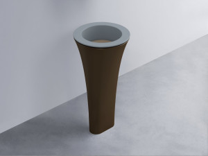 AMLA45-BR+AMPILT-AN+AMCOLT-CA Раковина Amedeo Tondo отдельностоящая cielo Enjoy + Amedeo