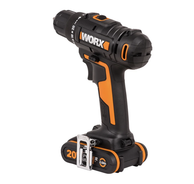 Дрель-шуруповерт WORX WX100.2 PowerShare 20V 5612863 STDN-0093701 - Вид №6