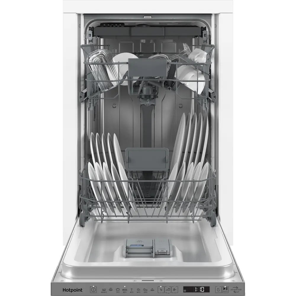 Встраиваемая посудомоечная машина Hotpoint HIS 2D86 D 45 см 8 программ цвет нержавеющая сталь STLM-2071636 - Вид №2