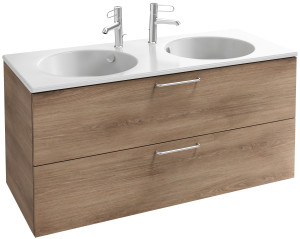 EB2525-R5-E10 Тумба под столешницу 120 см, 2 ящика, хромированная ручка JACOB DELAFON ODÉON RIVE GAUCHE