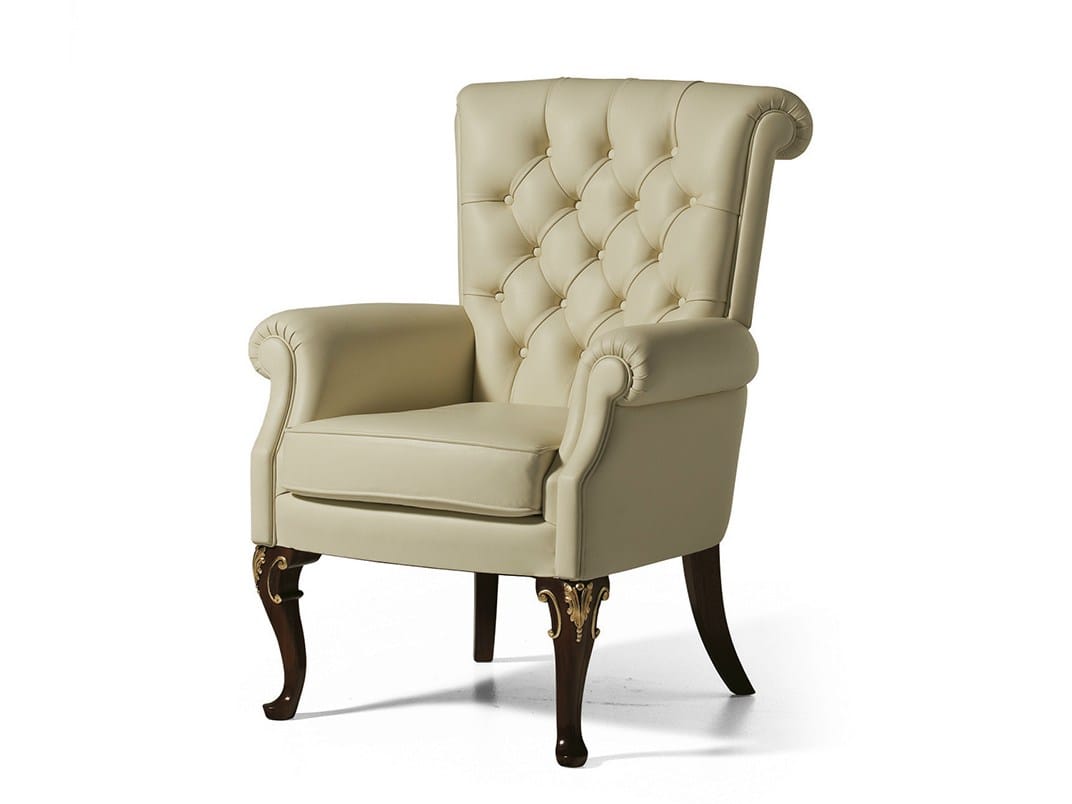 Кожаное кресло с подлокотниками OAK Галерея ARCH-00024585 - Вид №1