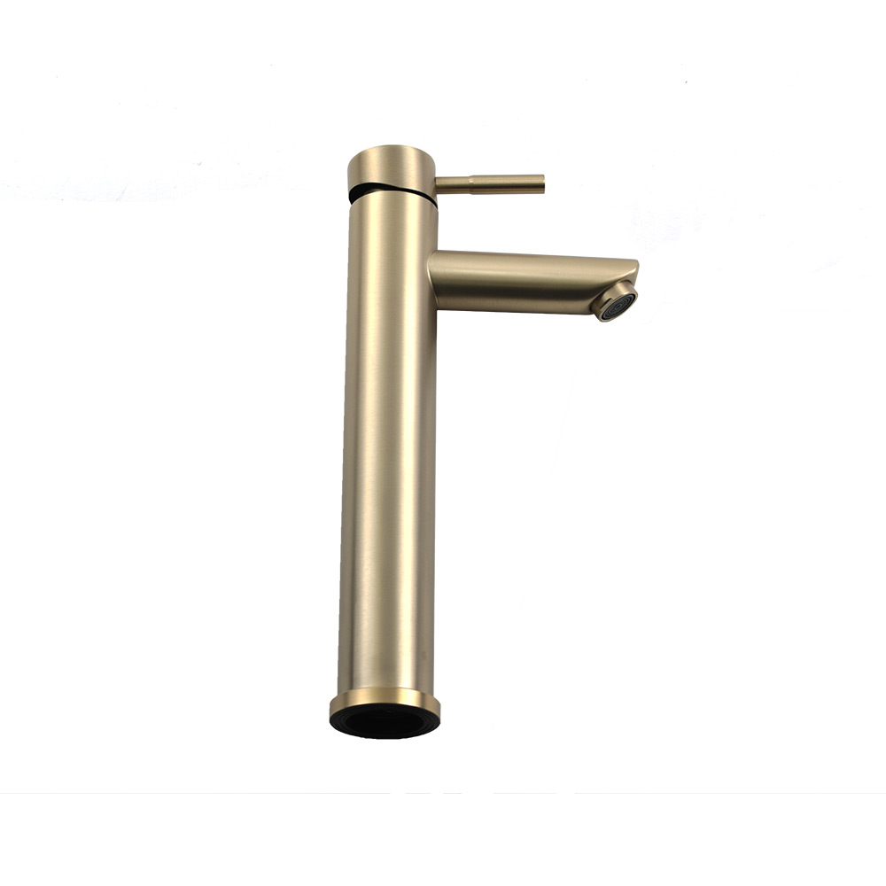 Смеситель д/ум MELANA-610102PVD-G Tondo нерж.сталь, однорычажный, золото  - Вид №5