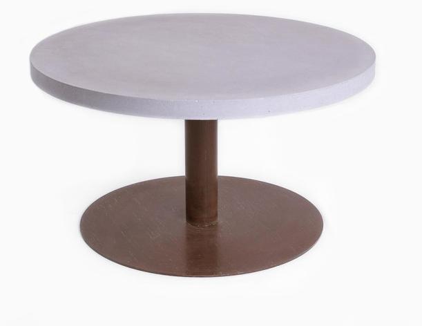 CO33 Круглый журнальный столик из бетона Tabula Bltr80 - Вид №3
