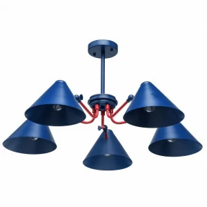 Потолочная люстра MW-Light Чили 711010905 синяя MW-LIGHT ДИЗАЙНЕРСКИЕ, ЧИЛИ 194710 Синий