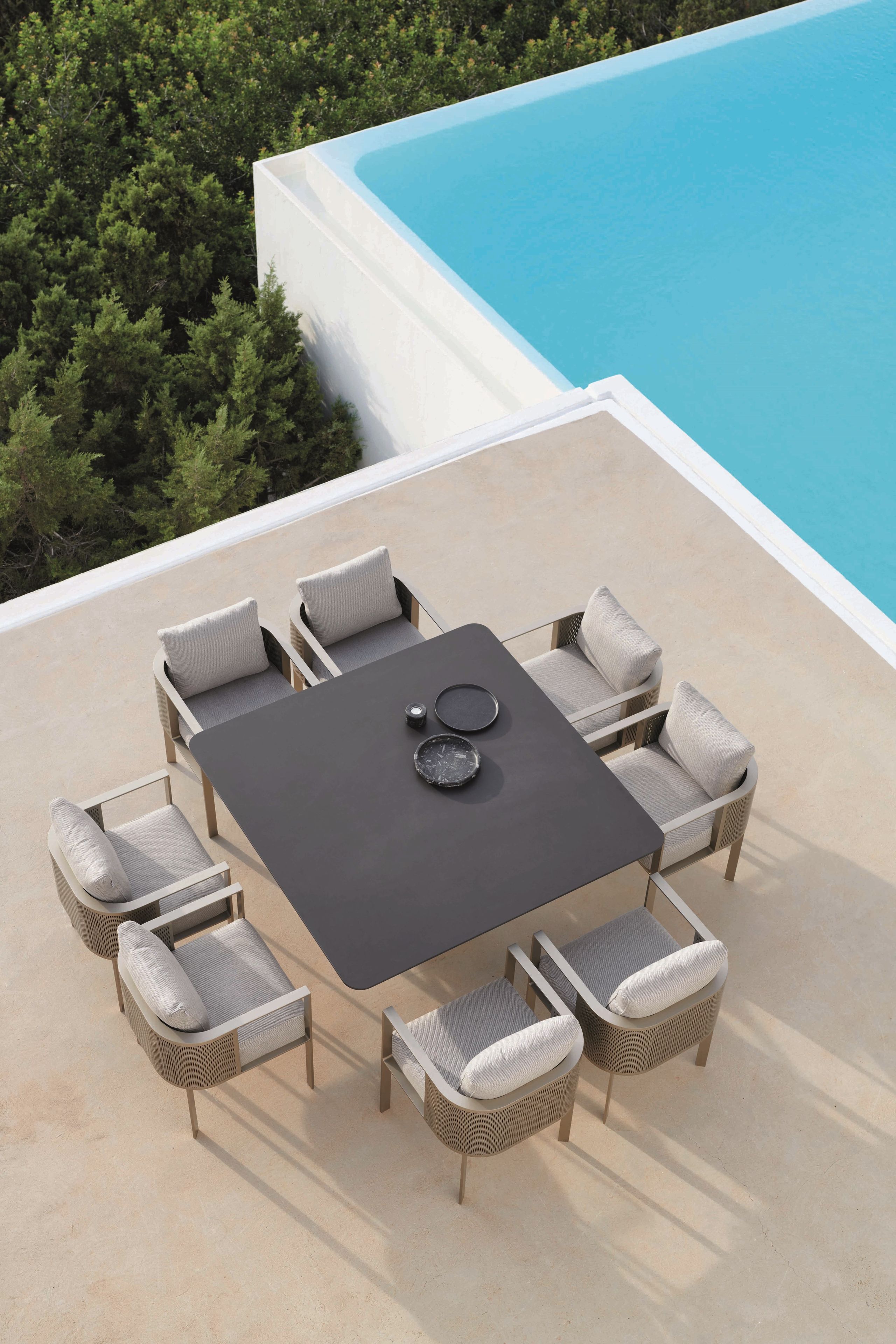 Квадратный фарфоровый стол GANDIABLASCO Solanas ARCH-00018556 - Вид №3